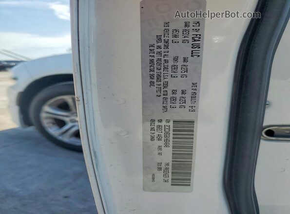 2C3CDXBG6KH664648 2019 DODGE CHARGER White Vista de la etiqueta del VIN