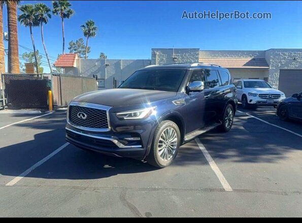 JN8AZ2NF8K9685855 2019 INFINITI QX80 Blue Задня права чверть