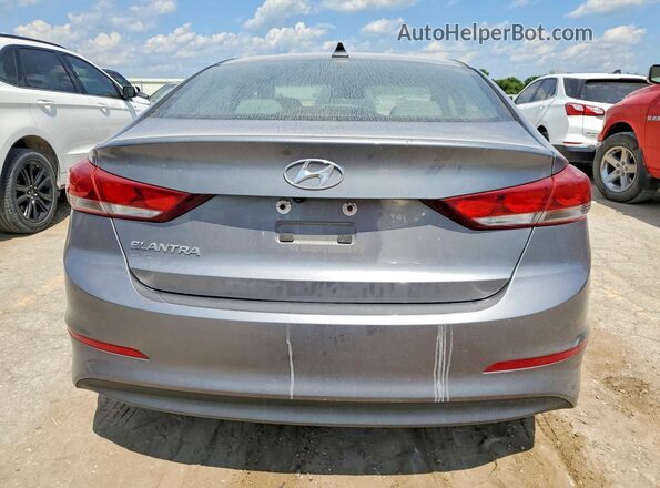 5NPD84LF4JH321819 2018 HYUNDAI ELANTRA Серый Вид салона спереди