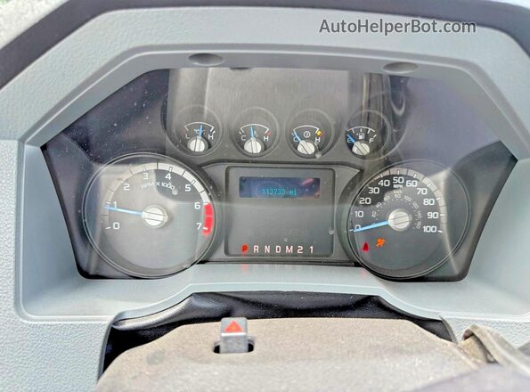 1FT7X2B62GED10235 2016 FORD F250 Синий Вид щитка приборов