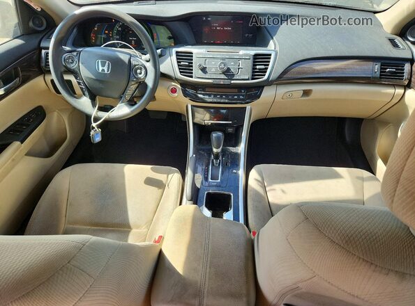 JHMCR6F35HC006666 2017 HONDA ACCORD Gray Вид щитка приладів