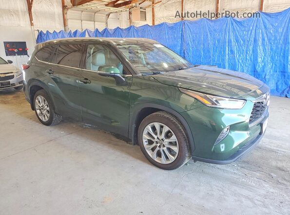 5TDKDRBH4PS500349 2023 TOYOTA HIGHLANDER Green Вид спереду