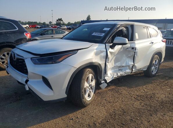 5TDCZRAH6NS123611 2022 TOYOTA HIGHLANDER White Հետևի ձախ
