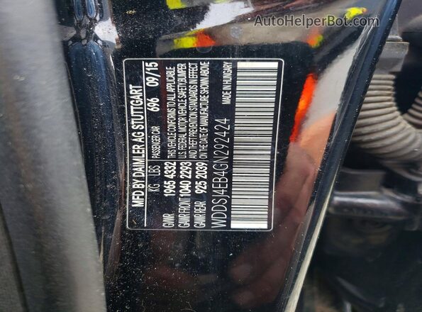 WDDSJ4EB4GN292424 2016 MERCEDES-BENZ C-CLASS Black Շարժիչի բաժամունքի տեսք