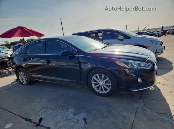 5NPE24AF7KH767831 2019 HYUNDAI SONATA Black Вид спереду