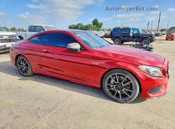 WDDWJ6EB8JF671327 2018 MERCEDES-BENZ C Red Widok z przodu