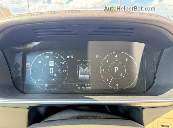 SALGS2FK7HA338555 2017 LAND ROVER RANGE Blue Вид щитка приладів