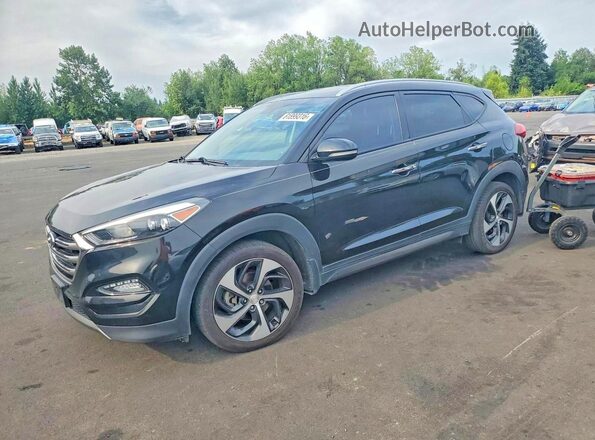 KM8J33A29GU080748 2016 HYUNDAI TUCSON Black Trasero izquierdo