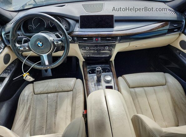 5UXKR2C33H0U24380 2017 BMW X5 Gray Widok zestawu wskaźników