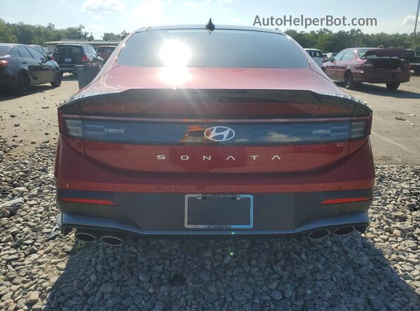 KMHL54JC5RA405711 2024 HYUNDAI SONATA Burgundy წინა სალონის ხედი