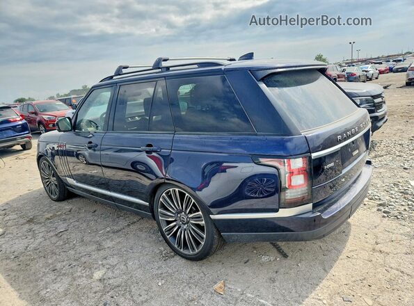 SALGS2FV1HA339467 2017 LAND ROVER RANGE Синий Задняя правая четверть