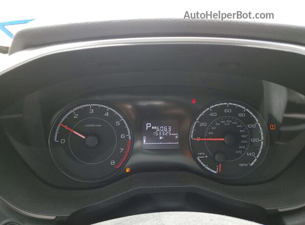 JF2GTABC2JH263016 2018 SUBARU CROSSTREK Белый Вид щитка приборов