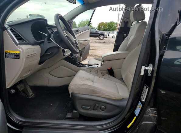 KM8J33A41HU596721 2017 HYUNDAI TUCSON Черный Вид панели приборов