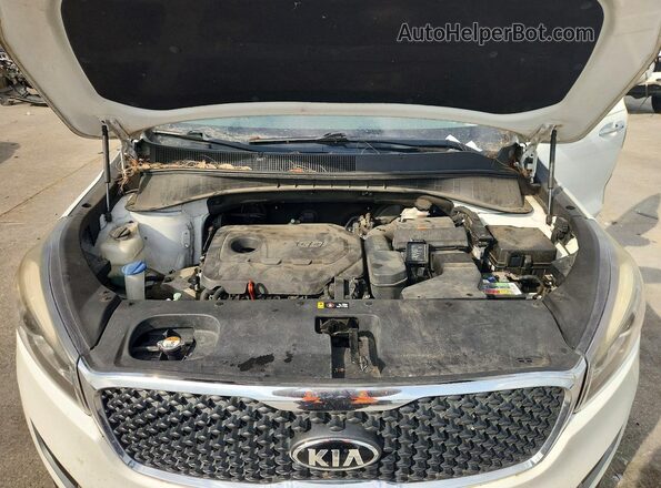 5XYPG4A3XHG321947 2017 KIA SORENTO White Widok naklejki z numerem VIN