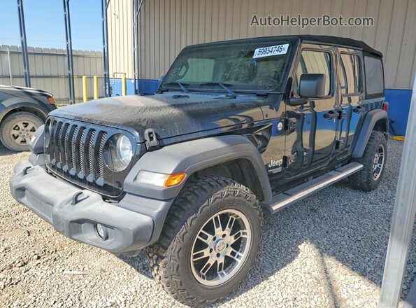 1C4HJXDN4KW554382 2019 JEEP WRANGLER Black Trasero izquierdo