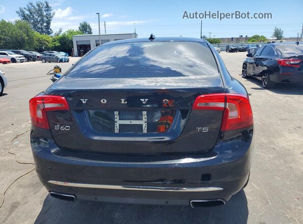 LYV402FK0GB109805 2016 VOLVO S60 Black Widok wnętrza z przodu