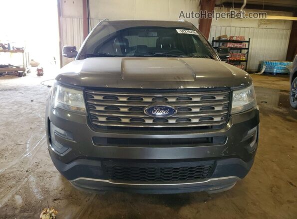 1FM5K8D82GGA33965 2016 FORD EXPLORER Gray Rear view