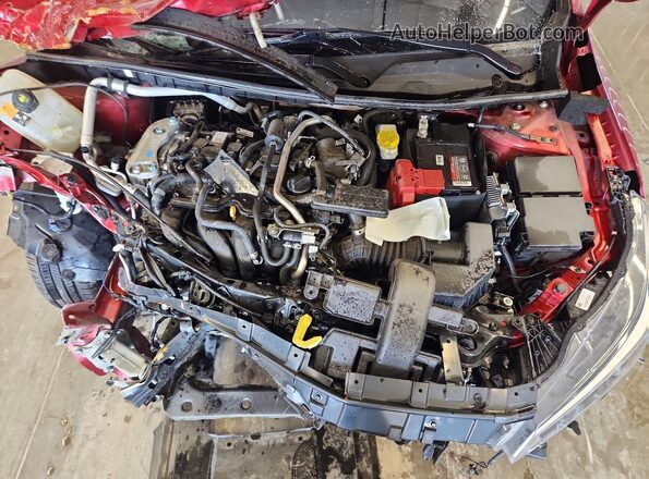 3N1AB8CV7NY298938 2022 NISSAN SENTRA Red ძრავის განყოფილების ხედი