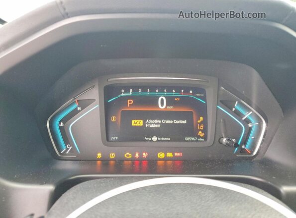 5FNRL6H56JB033217 2018 HONDA ODYSSEY Gray Widok tylnych siedzeń