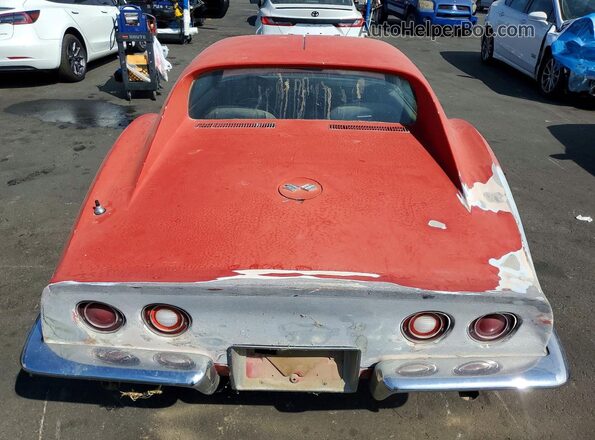 194378S428332 1973 CHEVROLET CORVETTE Красный Вид сзади