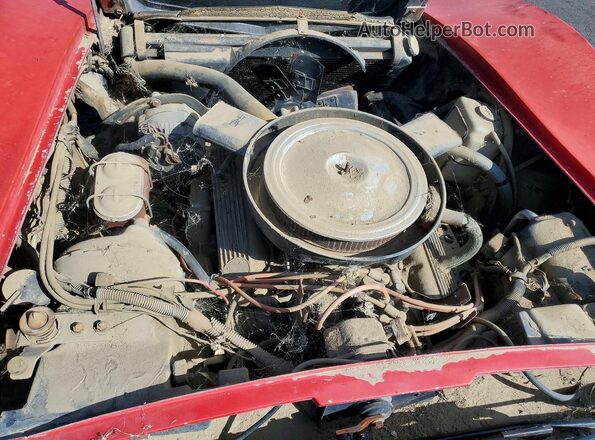 194378S428332 1973 CHEVROLET CORVETTE Красный Вид задней части салона