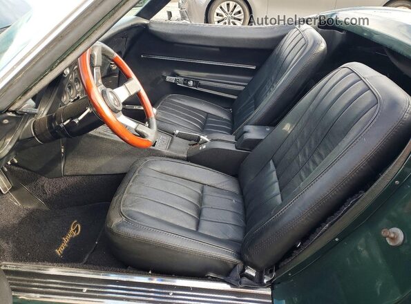 194678S406428 1968 CHEVROLET CORVETTE Green Вид салону спереду