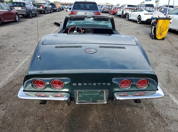 194678S406428 1968 CHEVROLET CORVETTE Green Вид ззаду