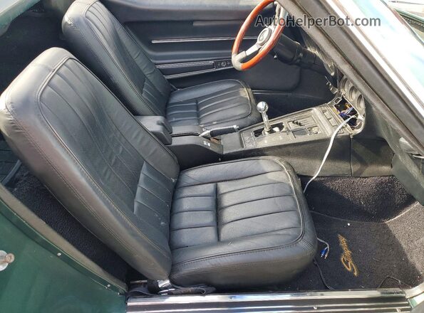 194678S406428 1968 CHEVROLET CORVETTE Green Вид задніх сидінь