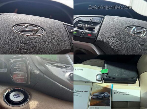 KM8J33A29JU745736 2018 HYUNDAI TUCSON White Вид підкапотного простору