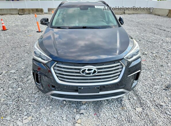 KM8SMDHF9HU209413 2017 HYUNDAI SANTA Black Вид ззаду