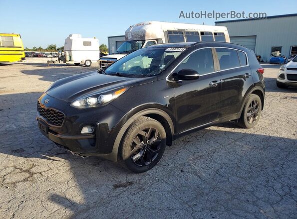 KNDP6CACXL7637545 2020 KIA SPORTAGE Black Հետևի ձախ