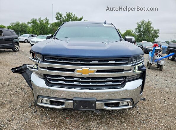 3GCUYGEL7NG168582 2022 CHEVROLET SILVERADO Blue Հետևի տեսք