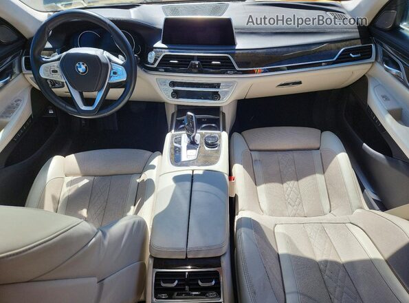 WBA7F2C53GG420172 2016 BMW 7 SERIES Gray Vista del cuadro de instrumentos