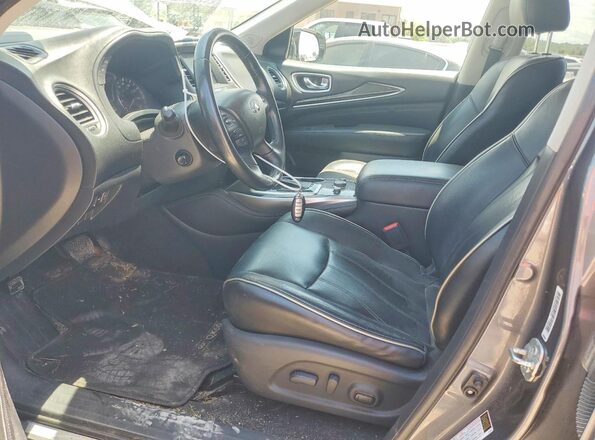 5N1DL0MM2HC501998 2017 INFINITI QX60 Gray წინა პანელის ხედი