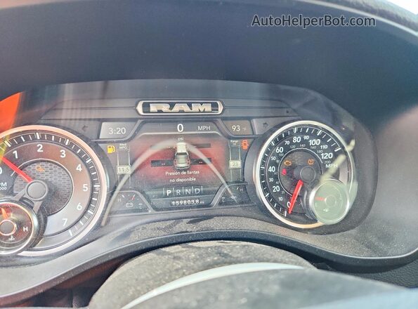 1C6RREDT3KN800559 2019 RAM 1500 Black უკანა სავარძლების ხედი