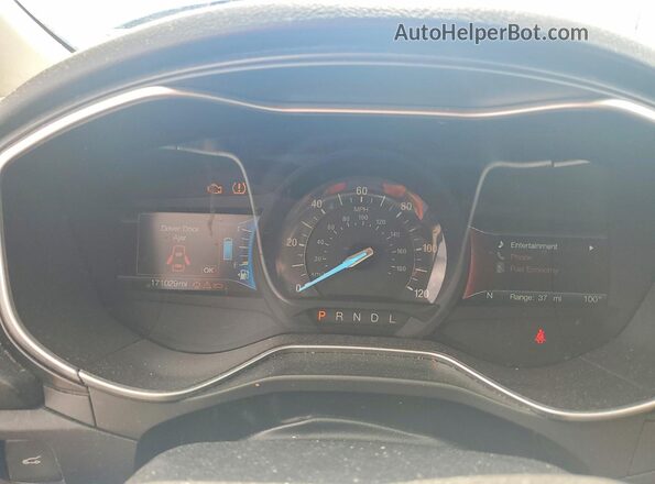 3FA6P0RU4JR247301 2018 FORD FUSION Blue უკანა სავარძლების ხედი