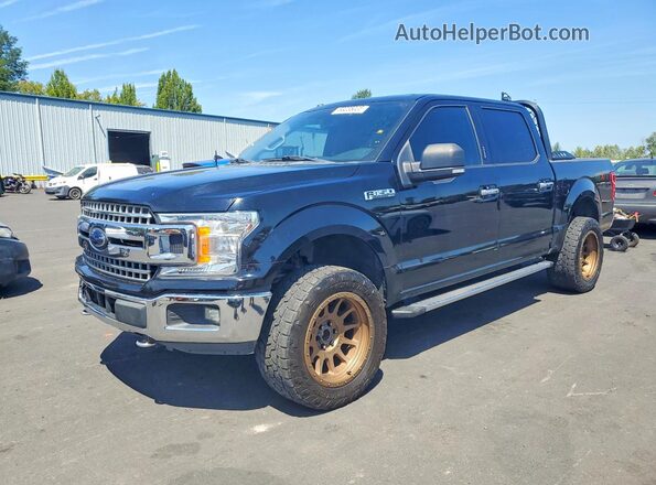 1FTEW1EG0JFB05538 2018 FORD F150 Black Հետևի ձախ