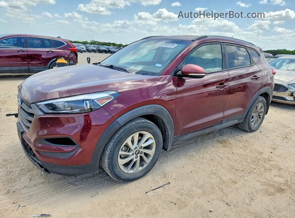 KM8J33A22GU195479 2016 HYUNDAI TUCSON Burgundy Задня ліва чверть