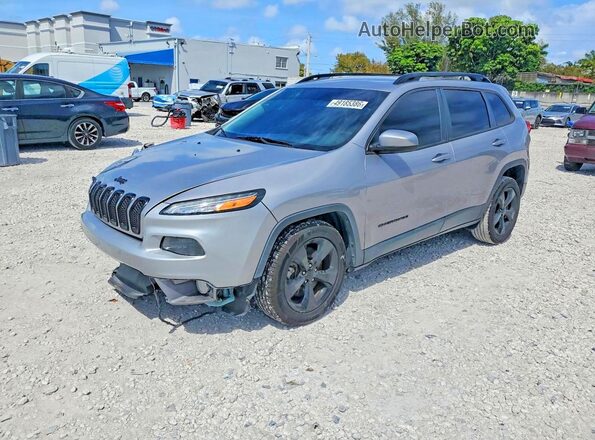 1C4PJLCB2JD540051 2018 JEEP CHEROKEE Silver Trasero izquierdo