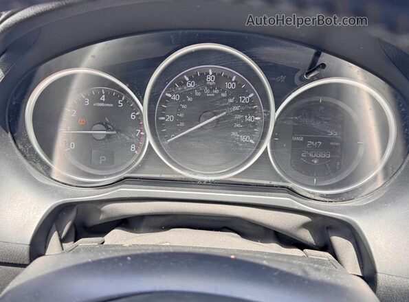 JM1GL1V52H3128603 2017 MAZDA 6 Black ხელსაწყოთა პანელის ხედი