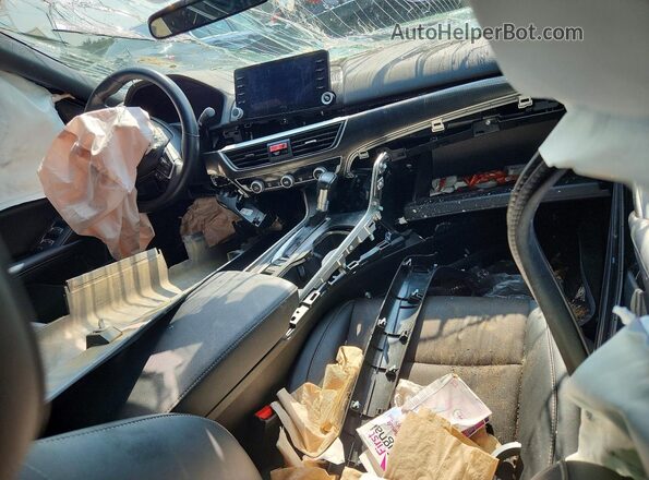 1HGCV1F32NA088185 2022 HONDA ACCORD Синий Вид щитка приборов