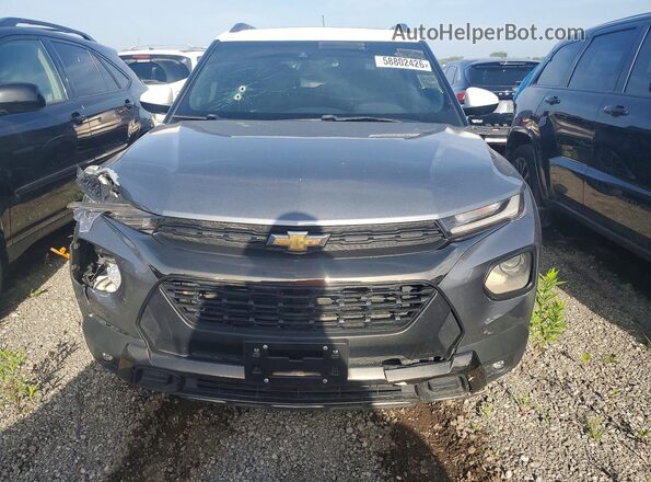 KL79MVSL3NB097462 2022 CHEVROLET TRAILBLAZER Gray უკანა ხედი