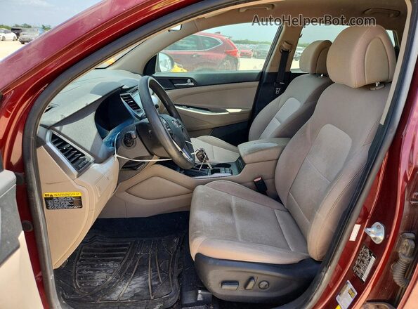 KM8J33A22GU195479 2016 HYUNDAI TUCSON Burgundy Вид панелі приладів