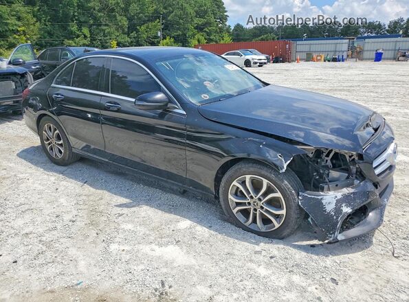 55SWF4KB2HU213493 2017 MERCEDES-BENZ C-CLASS Black Вид спереду