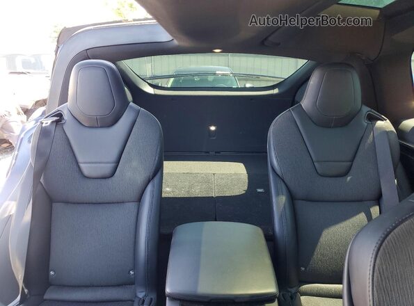 5YJXCBE24HF054703 2017 TESLA MODEL Blue Սալոնի հետևի տեսք