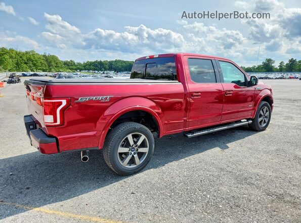 1FTFW1EG8HFB28547 2017 FORD F150 Red წინა მარჯვენა