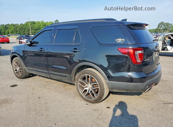 1FM5K8GT1GGC89384 2016 FORD EXPLORER Black Հետևի աջ