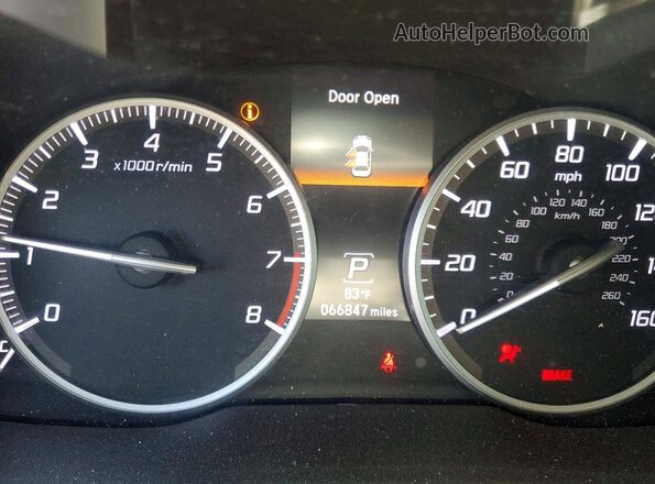 19UDE2F33KA002128 2019 ACURA ILX Gray Widok zestawu wskaźników