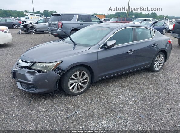 19UDE2F34HA000543 2017 ACURA ILX Gray წინა მარცხენა ხედი სამი მეოთხედიდან