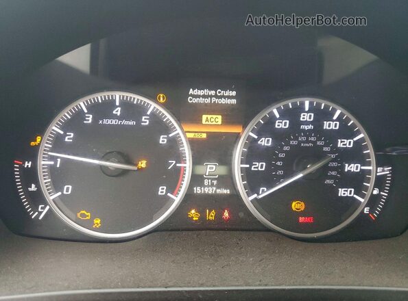 19UDE2F72GA013082 2016 ACURA ILX Gray Instrument cluster view